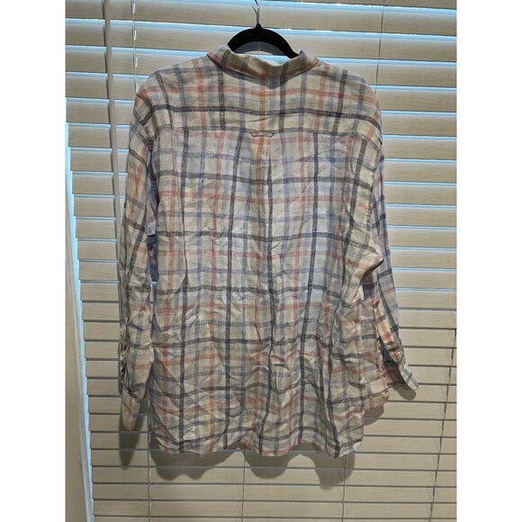 Peter Millar 100% Linen Long Sleeve Button Up Shirt - Size -‎ XL - Picture 4 of 4